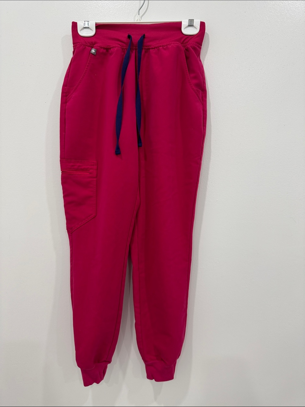 FIGS High Waisted Zamora Jogger Scrub Pants Pink XS